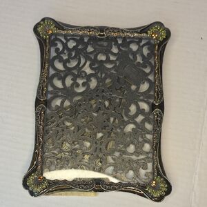 Tizo Design Ornate Victorian Intricate Frame With Swarozski Crystals 5x7